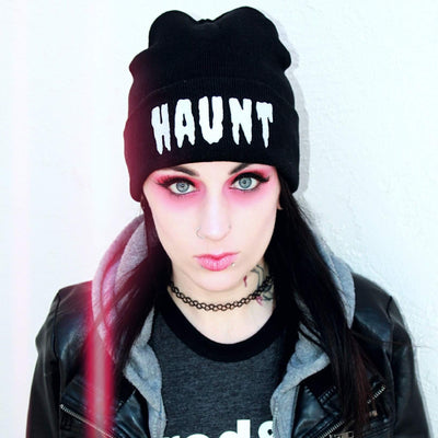 HAUNT Knit Beanie-Knit Beanies-Lovers Are Lunatics