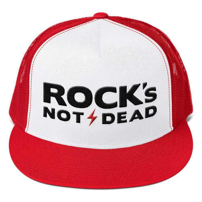 Rock's Not Dead - Mesh Back Hat - Festival Edition-Mesh Snapback Hats-Lovers Are Lunatics